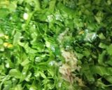A picture of step 3 of Spinach corn cheese sandwich.