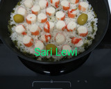 Foto del paso 2 de la receta: Cena de supervivencia en placa de inducción 1 (receta caliente de 9 ingredientes)