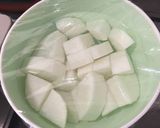 Hình bước làm 1 của món Thịt ba chỉ nấu củ cải kiểu Nhật {バター香る簡単豚バラ大根}