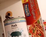 Foto del paso 1 de la receta: Spaghetti jugoso con cerdo desmenuzado