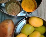 A picture of step 1 of Dry potato veg.