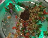 A picture of step 3 of Masala papad.