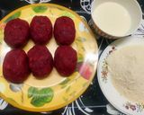 A picture of step 3 of Beetroot Egg Chop.