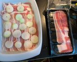 Mustáros csirkemell baconágyon recept fázis 3 fotója