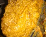A picture of step 1 of Kashmiri patato.