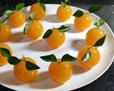 A picture of step 5 of Agar agar pudding.