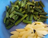 আলু ঢেঁড়স পোস্ত (Aloo dhayronsh recipe in Bengali) রেসিপি ধাপ - 1 ছবি