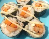 Foto langkah ke 4 dari resep Home made Sushi.