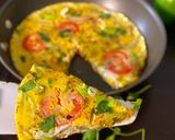 A picture of step 8 of Keema Veggies loaded Frittata.