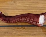 A picture of step 2 of Takoyaki (octopus balls).