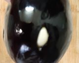 A picture of step 1 of Muttabal Middle Eastern style Aubergine Dip.