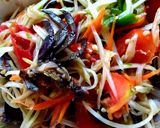 รูปขั้นตอนการทำที่ 4 ของ ส้มตำปลาร้าปูเค็ม