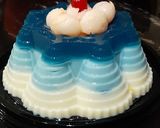 Foto langkah ke 4 dari resep Puding Biru Tower.