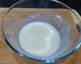 A picture of step 1 of Two layer birthday cake.