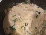Pollo a la crema de mostaza