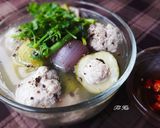 Hình bước làm 4 của món Canh DƯA LEO nhồi thịt