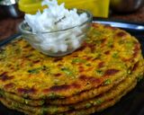 मूली मक्का आटा पराठा (Mooli makka aata paratha recipe in hindi) रेसिपी चरण 3 फोटो