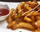 A picture of step 11 of Crispy Potato Churros.