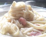 Foto langkah ke 7 dari resep Spageti Fettucini Carbonara Home made.