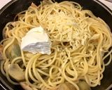 Foto del paso 3 de la receta Pasta a los quesos con alcachofas y pollo