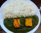 A picture of step 11 of Spinach Paneer (No Onion, No Garlic).