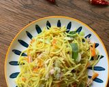 Foto langkah ke 6 dari resep Mie goreng ayam.
