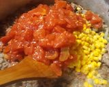 A picture of step 2 of Chili & Cornbread Stuffing Casserole.