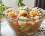 A picture of step 3 of Sweet Potato Mix Chana Chaat 😋😋.