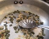 A picture of step 1 of Oats chivda.