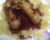 A picture of step 6 of Beer Brats and Cabbage.