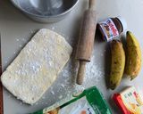 Foto langkah ke 1 dari resep Bolen Pisang dengan Puff Pastry Homemade.