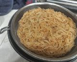 A picture of step 1 of Sewai and sabudana upma.