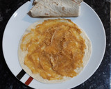 Foto del paso 2 de la receta: Fajitas con crema de boniato dulce y polen de abejas