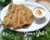 A picture of step 4 of Dill Capsicum Parathas.