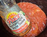 A picture of step 1 of Salsa Chicken Soup.