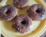 A picture of step 6 of Nutella Glazed Baked Donuts.