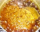 A picture of step 9 of Ofada Sauce with Assorted meat.
