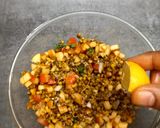 A picture of step 3 of Sprout Bhel.