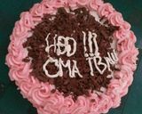Foto langkah ke 10 dari resep Rossete cake ultah.