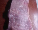 A picture of step 2 of Sunhine's bacon wrapped porkloin.
