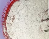 A picture of step 4 of Red velvet cake.