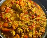 Paella, chicken, chorizo & prawns recipe step 9 photo
