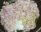 A picture of step 2 of Bitter gourd with chana dal masala.