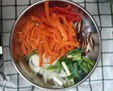 Foto langkah ke 6 dari resep Japchae (korean stir noodles).