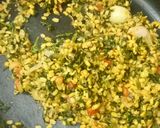 A picture of step 4 of Coriander leaves-spring onions-moong daal dry.