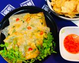 A picture of step 5 of Shrimp and Tofu Rice-Paper Fry.