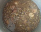 A picture of step 2 of Kerala style whole green gram curry.