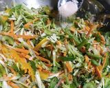 A picture of step 6 of Veg Thukpa soup with noodles.