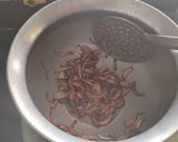 A picture of step 1 of Bhuggey chawal.