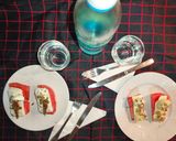 Foto del paso 6 de la receta: Canapé N° 2 Sandía, Queso Fresco, Anchoa, Queso de Untar y Pipas
